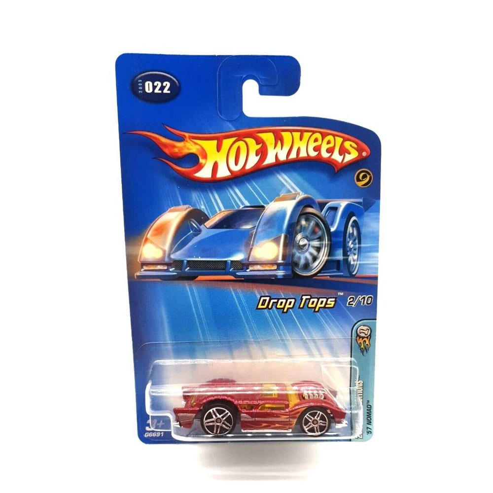 Hot Wheels 2005 022 Drop Tops 2 of 10 First Editions 1957 Nomad Red